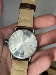Caseback of Timeless Swiss watch